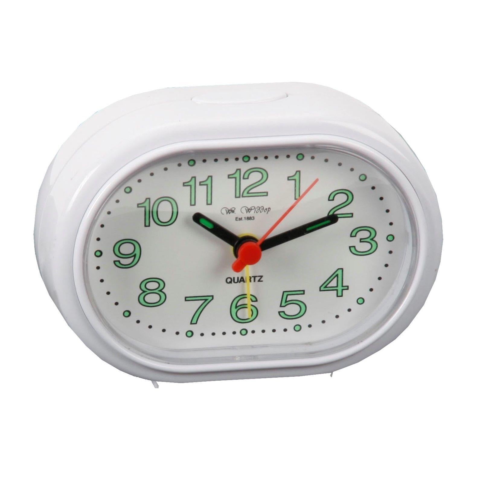 Widdop White Alarm Clock 5155W